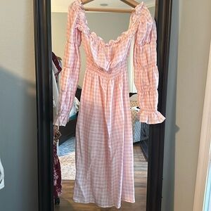 Sleeper pink gingham dress